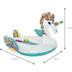 Île Gonflable Licorne Géant Bestway 590x404x277 Cm -BESTWAY Soldes Boutique 11336942 5