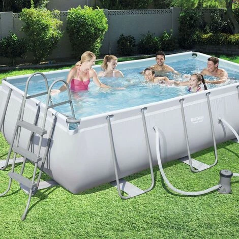 Piscine Hors-sol Tubulaire Bestway Power Steel 404x201x100 Cm Filtre à Cartouche De 2.006 Litres/heure 4 Piscine Hors-sol Tubulaire Bestway Power Steel 404x201x100 Cm Filtre à Cartouche De 2.006 Litres/heure – Image 2