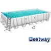 BESTWAY Piscine Tubulaire Rectangle Power Steel 7.32 X 3.66 X H.1.32m - Filtre à Sable -BESTWAY Soldes Boutique 11989401 1