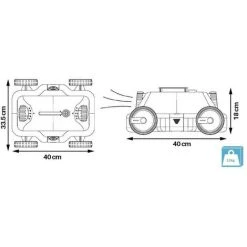 BESTWAY Robot Piscine Mia - Bassin 8 M -BESTWAY Soldes Boutique 11989404 4