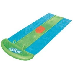 Tapis De Glisse Toboggan D'Eau Gonflable Bestway H2O Go! Slime BlastTriple 549 Cm - 52251