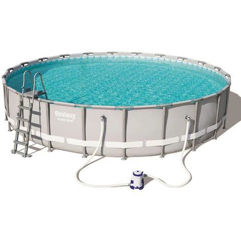 Kit Piscine Tubulaire Bestway POWER STEEL FRAME POOL Ronde Ø671x132cm à Cartouche 3 Kit Piscine Tubulaire Bestway POWER STEEL FRAME POOL Ronde Ø671x132cm à Cartouche
