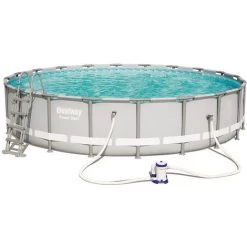 Kit Piscine Tubulaire Bestway POWER STEEL FRAME POOL Ronde Ø610x122cm à Cartouche