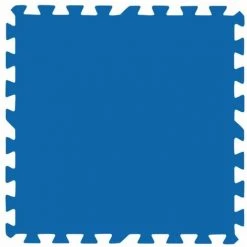 BESTWAY Tapis De Sol Caoutchouc Kokido 60x60 Cm Bleu