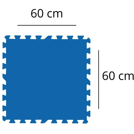 BESTWAY Tapis De Sol Caoutchouc Kokido 60x60 Cm Bleu 6 BESTWAY Tapis De Sol Caoutchouc Kokido 60x60 Cm Bleu – Image 4