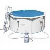 Bâche à Bulles Bestway Ronde 3,55 M Pour Piscine Hydrium De 3,66 M