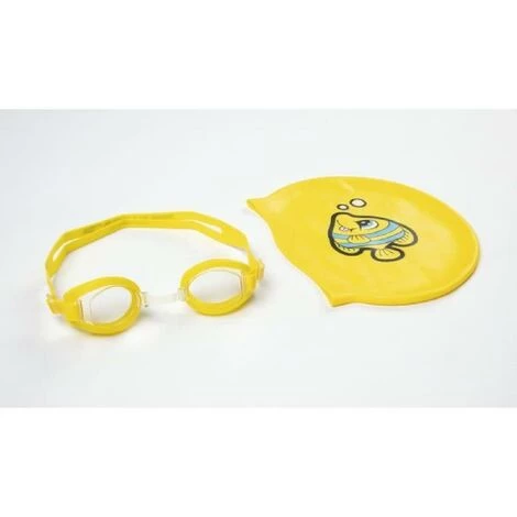 BESTWAY Lunettes De Natation + Bonnet De Bain X6 3 BESTWAY Lunettes De Natation + Bonnet De Bain X6