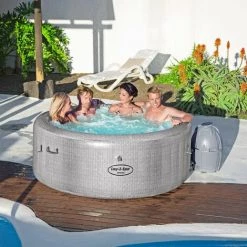 Spa Gonflable Bestway Lay- Z-Spa Cancun Pour 2-4 Personnes Rond 10 Spa Gonflable Bestway Lay- Z-Spa Cancun Pour 2-4 Personnes Rond -BESTWAY Soldes Boutique 17855128 4