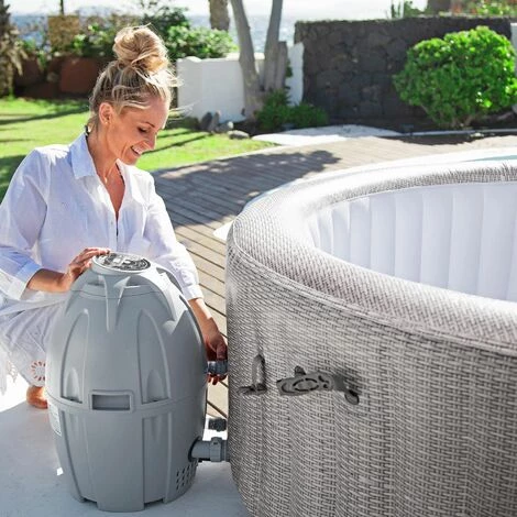 Spa Gonflable Bestway Lay- Z-Spa Cancun Pour 2-4 Personnes Rond 7 Spa Gonflable Bestway Lay- Z-Spa Cancun Pour 2-4 Personnes Rond – Image 5