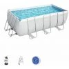 Piscine Hors-sol Tubulaire Bestway Power Steel 412x201x122 Cm Filtre à Sable De 3.028 Litres/heure -BESTWAY Soldes Boutique 17855155 1
