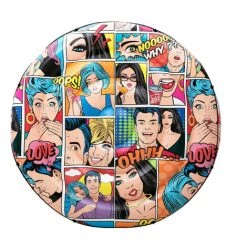 Matelas Gonflable Pop Art Comic Bestway Redonda 188 Cm