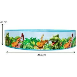 Piscine Gonflable Pour Enfants Bestway Dinosaures 244x46 Cm Forme Ronde PVC -BESTWAY Soldes Boutique 17855300 4