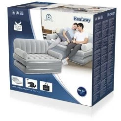 Canapé-Lit Gonflable Bestway Multi Max 188X152X64 Cm Avec Pompe Incluse -BESTWAY Soldes Boutique 17855361 3