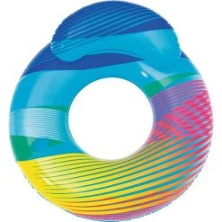 Bouée Avec Dossier Et Lumière LED Swim Bright Bestway - Longueur 118 Cm - Largeur 117 Cm