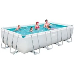 Piscine Rectangulaire Power Steel Bestway - 549 X 274 X 122 Cm - Filtre à Cartouche