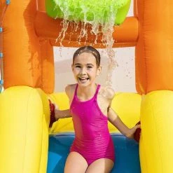 Aire De Jeux Avec Toboggan, Pataugeoire Et Canon à Eau Bestway Mont Splashmore -BESTWAY Soldes Boutique 18400501 3