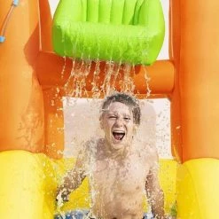 Aire De Jeux Avec Toboggan, Pataugeoire Et Canon à Eau Bestway Mont Splashmore -BESTWAY Soldes Boutique 18400501 4