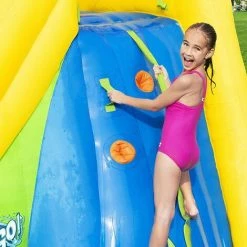 Aire De Jeux Avec Toboggan, Pataugeoire Et Canon à Eau Bestway Mont Splashmore -BESTWAY Soldes Boutique 18400501 5