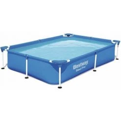 Piscine Tubulaire Bestway Rectangulaire Steel Pro 2,21 X 1,50 X 0,43 M