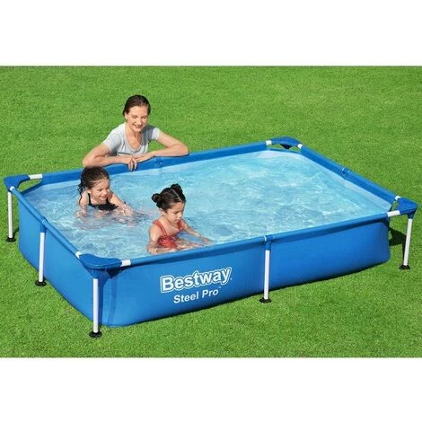 Piscine Tubulaire Bestway Rectangulaire Steel Pro 2,21 X 1,50 X 0,43 M 5 Piscine Tubulaire Bestway Rectangulaire Steel Pro 2,21 X 1,50 X 0,43 M â Image 3