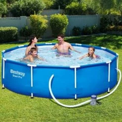 BESTWAY Piscine “Steel Pro™” Avec Pompe De Filtration Frame Set Ø305x76cm 9 BESTWAY Piscine “Steel Pro™” Avec Pompe De Filtration Frame Set Ø305x76cm -BESTWAY Soldes Boutique 18473401 3