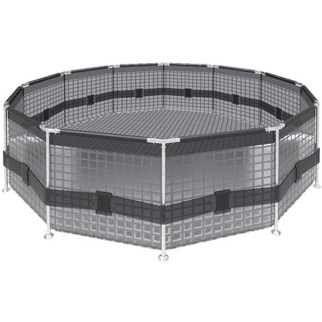 BESTWAY Piscine “Steel Pro™” Avec Pompe De Filtration Frame Set Ø305x76cm 6 BESTWAY Piscine “Steel Pro™” Avec Pompe De Filtration Frame Set Ø305x76cm â Image 4