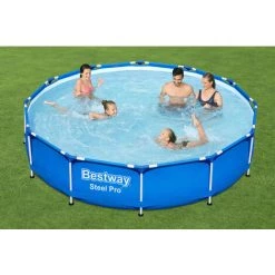 Bestway Piscine Tubulaire Ronde Steel Pro™ Bleu 366 X 76 Cm Inoxydable Jardin Enfant été -BESTWAY Soldes Boutique 18473624 2