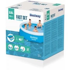 Bestway Fast Set™ 305 X 76 Cm Outdoor Garden Inflatable Swimming Pool -BESTWAY Soldes Boutique 18473798 3