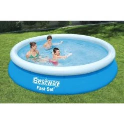 Bestway Piscine Ronde Fast Set 366 X 76 Cm Piscine Jardin Extérieur Enfant Robuste Autoportante Gonflable -BESTWAY Soldes Boutique 18474004 2