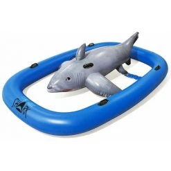 Bestway Bouée Gonflable Requin XXL Animal Gonflable Piscine Plage Enfant Poignée