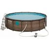 BESTWAY Piscine Tubulaire Hors Sol Power Steel Swim Vista Ronde 488 Cm - Brown