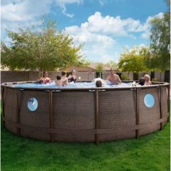 BESTWAY Piscine Tubulaire Hors Sol Power Steel Swim Vista Ronde 488 Cm - Brown -BESTWAY Soldes Boutique 18610610 3