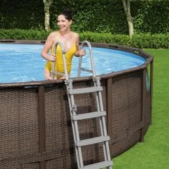 BESTWAY Piscine Tubulaire Hors Sol Power Steel Swim Vista Ronde 488 Cm - Brown -BESTWAY Soldes Boutique 18610610 4