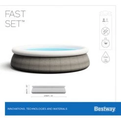 Bestway Piscine Ronde Fast Set 396 X 84 Cm Pisicne Hors Sol Pompe -BESTWAY Soldes Boutique 18616816 3