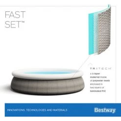 Bestway Piscine Ronde Fast Set 396 X 84 Cm Pisicne Hors Sol Pompe -BESTWAY Soldes Boutique 18616816 4