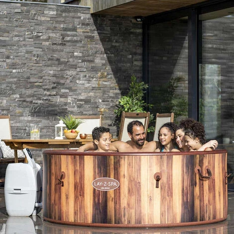 Spa Hydromassage Gonflable Lay-Z Helsinki Airjet 7 Places Bestway 60025 180x66cm 6 Spa Hydromassage Gonflable Lay-Z Helsinki Airjet 7 Places Bestway 60025 180x66cm – Image 4