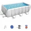 Piscine Tubulaire Hors Sol Vostok Grise Bestway. Rectangulaire Avec Accessoires 4x2 M -BESTWAY Soldes Boutique 28108613 1
