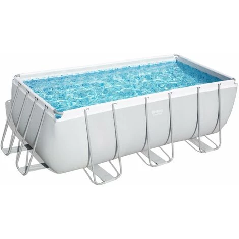 Piscine Tubulaire Hors Sol Vostok Grise Bestway. Rectangulaire Avec Accessoires 4x2 M 4 Piscine Tubulaire Hors Sol Vostok Grise Bestway. Rectangulaire Avec Accessoires 4x2 M – Image 2