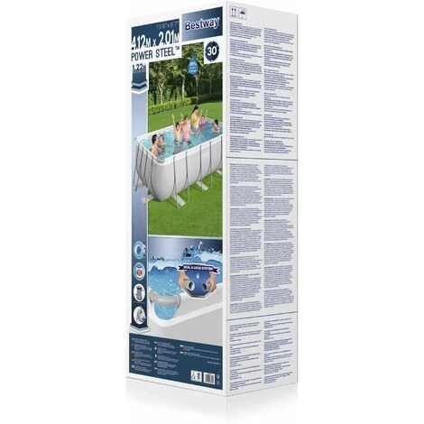 Piscine Tubulaire Hors Sol Vostok Grise Bestway. Rectangulaire Avec Accessoires 4x2 M 5 Piscine Tubulaire Hors Sol Vostok Grise Bestway. Rectangulaire Avec Accessoires 4x2 M – Image 3