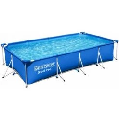 BESTWAY Piscine Tubulaire Leman Avec Filtre à Cartouche Et Pompe De Filtration. Piscine Hors Sol 4x2 M