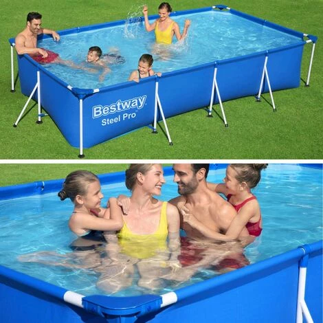 BESTWAY Piscine Tubulaire Leman Avec Filtre à Cartouche Et Pompe De Filtration. Piscine Hors Sol 4x2 M 5 BESTWAY Piscine Tubulaire Leman Avec Filtre à Cartouche Et Pompe De Filtration. Piscine Hors Sol 4x2 M – Image 3