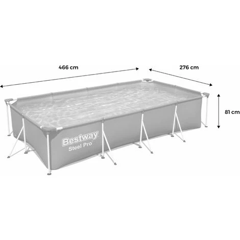 BESTWAY Piscine Tubulaire Leman Avec Filtre à Cartouche Et Pompe De Filtration. Piscine Hors Sol 4x2 M 7 BESTWAY Piscine Tubulaire Leman Avec Filtre à Cartouche Et Pompe De Filtration. Piscine Hors Sol 4x2 M – Image 5