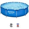 Piscine Tubulaire BESTWAY - Connemara Ø3,05m Bleue - Piscine Ronde Ø3,05m Avec Pompe De Filtration, Piscine Hors Sol, Armature Acier - Bleu -BESTWAY Soldes Boutique 28171321 1
