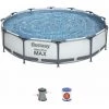 Piscine Tubulaire BESTWAY - Opalite Blanche - Piscine Ronde Ø3,6m Avec Pompe - Blanc 1 Piscine Tubulaire BESTWAY - Opalite Blanche - Piscine Ronde Ø3,6m Avec Pompe - Blanc -BESTWAY Soldes Boutique 28171322 1