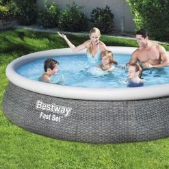 BESTWAY Piscine Gonflable Hors Sol Aral Imitation Rotin. Ronde 396x84cm Avec Pompe De Filtration. Filtre à Cartouche Et Cartouche Filtrante - Aspect Rotin 8 BESTWAY Piscine Gonflable Hors Sol Aral Imitation Rotin. Ronde 396x84cm Avec Pompe De Filtration. Filtre à Cartouche Et Cartouche Filtrante - Aspect Rotin -BESTWAY Soldes Boutique 28171327 2