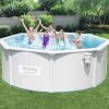 BESTWAY Piscine En Acier Hors Sol Hydrium Torrens . Ronde Blanche Avec Filtre à Sable. Tapis De Sol. Bâche Et échelle Ø3.6 M -BESTWAY Soldes Boutique 28187560 1