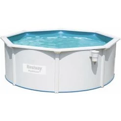 BESTWAY Piscine En Acier Hors Sol Hydrium Torrens . Ronde Blanche Avec Filtre à Sable. Tapis De Sol. Bâche Et échelle Ø3.6 M -BESTWAY Soldes Boutique 28187560 2