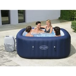 Spa Gonflable Bestway Lay-Z-Spa Hawaii Pour 4-6 Personnes Carré 180x180x71 Cm -BESTWAY Soldes Boutique 29108642 5