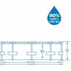 Piscine Hors-sol Tubulaire Bestway Steel Pro 305x76 Cm 9 Piscine Hors-sol Tubulaire Bestway Steel Pro 305x76 Cm -BESTWAY Soldes Boutique 29108667 3