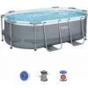 Piscine Hors-sol Tubulaire Bestway Power Steel Oval 305x200x84 Cm Épurateur à Cartouche De 1 249 L/H -BESTWAY Soldes Boutique 29108703 1